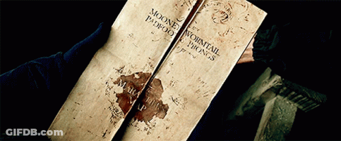 A Person Is Holding A Book That Says Moony Wormtail Patronus Troops On It GIF