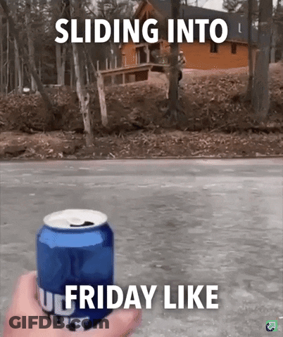 A Person Is Holding A Can Of Budweiser In Front Of A House GIF