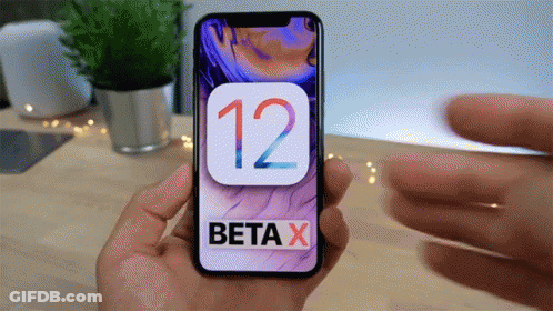 A Person Is Holding A Cell Phone With Beta X On The Screen GIF
