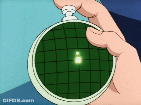 A Person Is Holding A Green And White Object With A Light Coming Out Of It GIF