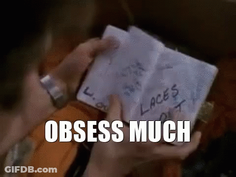 A Person Is Holding A Piece Of Paper With Laces Written On It GIF