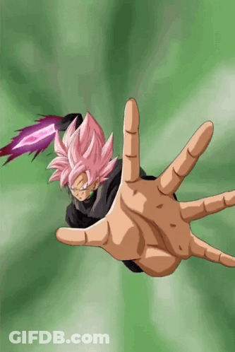 A Person Is Holding A Pink Object In Their Hand With A Green Background GIF