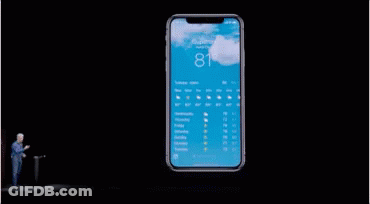 A Person Is Holding A Smart Phone In Their Hand And Pressing A Button On The Screen . GIF