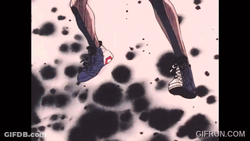 A Person Is Jumping In The Air With A Gif Run.com Watermark GIF