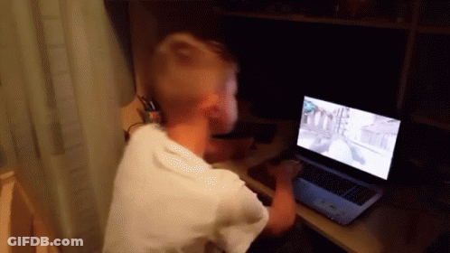A Person Is Playing A Game On A Laptop Computer GIF