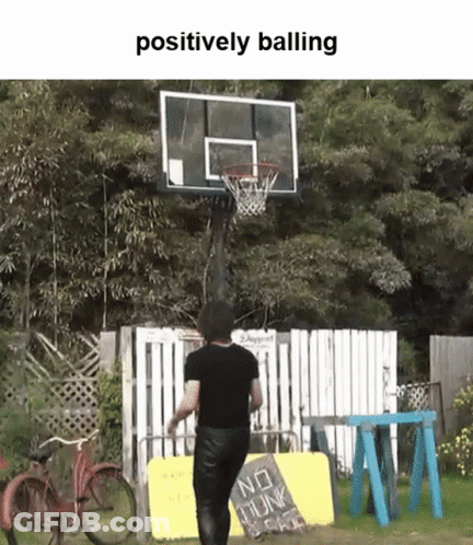 Person Playing Basketball With Positively Balling GIF