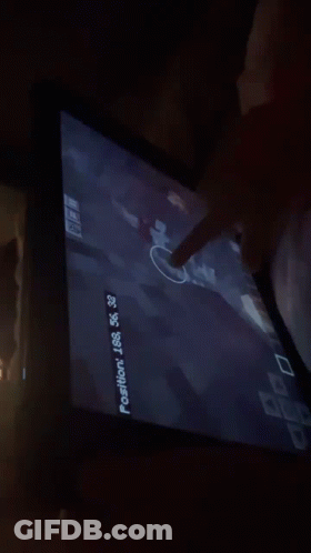 A Person Is Pointing At A Screen That Says Position 1888 GIF