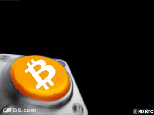 A Person Is Pressing A Button With A B On It GIF
