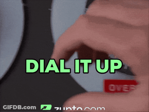 A Person Is Pressing A Dial It Up Button GIF