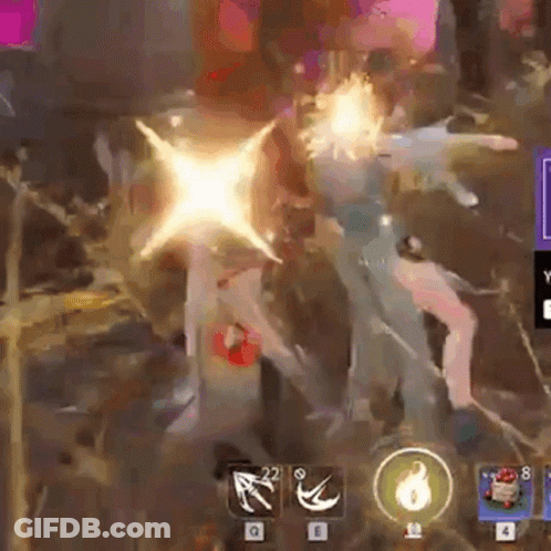 A Person Is Standing In A Dark Room With A Glowing Light Coming Out Of Their Head . GIF