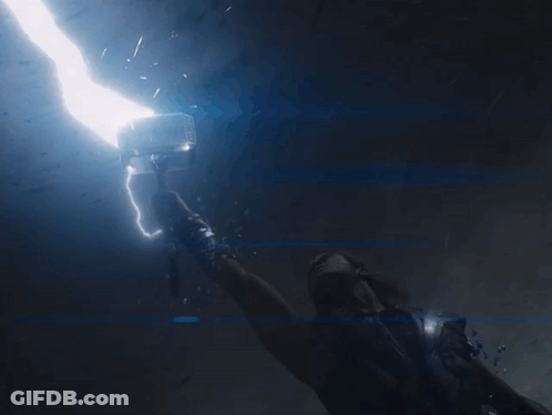 Person Swimming Holding Sword GIF