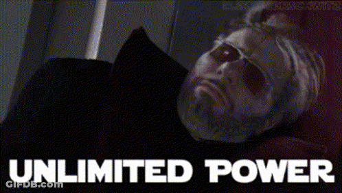 A Person Is Typing On A Keyboard With The Words Unlimited Power Behind Them GIF
