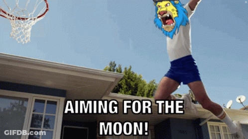 Person Jumping Aiming For The Moon GIF