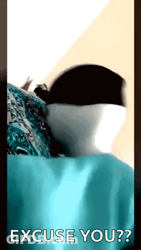 A Person Laying On A Bed With The Words Excuse You GIF