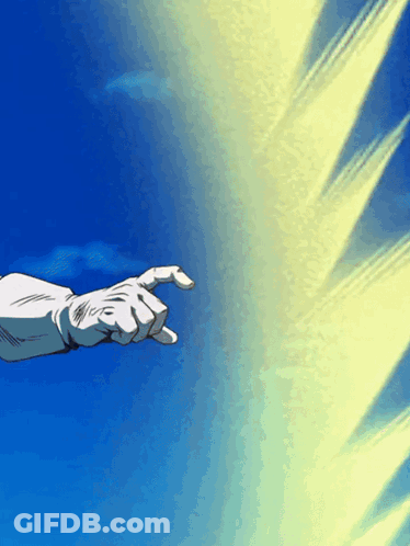 A Person 'S Hand Is Pointing To The Sky GIF