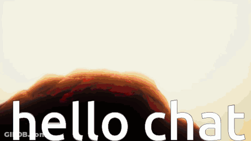 A Person 'S Hand Is Reaching Out Towards The Word Hello Chat GIF