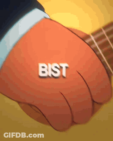 A Person 'S Hand With The Word Bist On It GIF