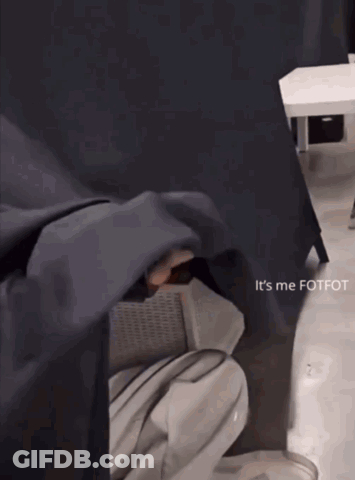A Person Sitting Under A Blanket With The Words It 'S Me Fotfot Written Below Them GIF