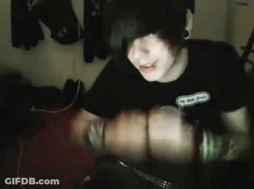 A Person Wearing A Black Shirt With A Speech Bubble That Says " To The People " GIF