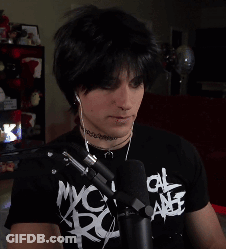 A Person Wearing A Black T-Shirt That Says Myca Rc GIF