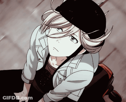 A Person Wearing A Helmet And A Jacket Looks Up GIF