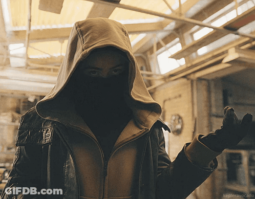 A Person Wearing A Hooded Jacket And Gloves Has The Word Kepler Avocado On The Bottom Right GIF