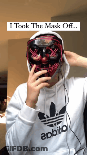 A Person Wearing A Hoodie That Says Epbibo On It GIF