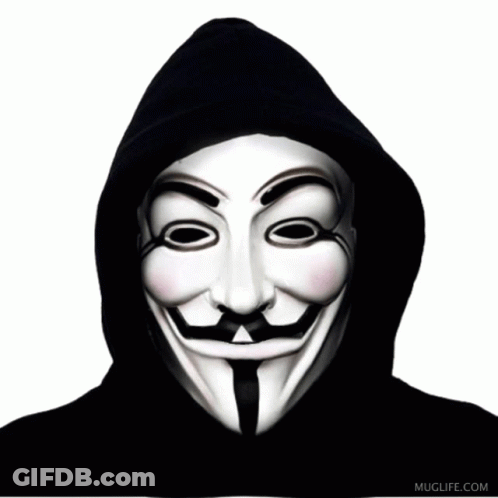 A Person Wearing A Mask With A Mustache And The Words Yes Above It GIF