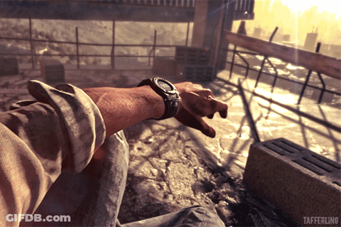 A Person Wearing A Watch With Tafferling Written On The Bottom Right GIF