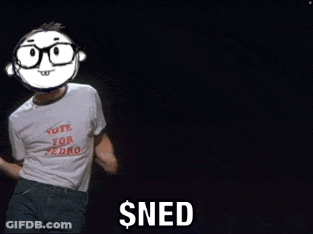 A Person Wearing A White Shirt That Says Vote For Pedro On It GIF