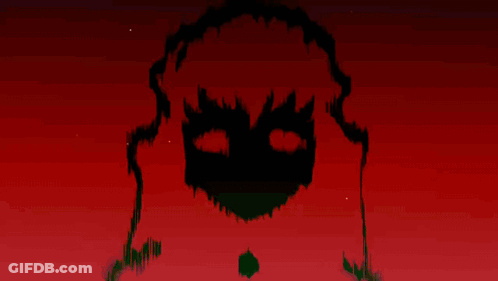 A Person With A Cross On Their Chest Is Surrounded By Many Eyes GIF