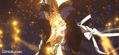 A Person With A Crown On Their Head Is Laying Down GIF