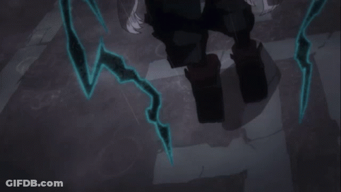 A Person With A Green Lightning Bolt On Their Leg GIF
