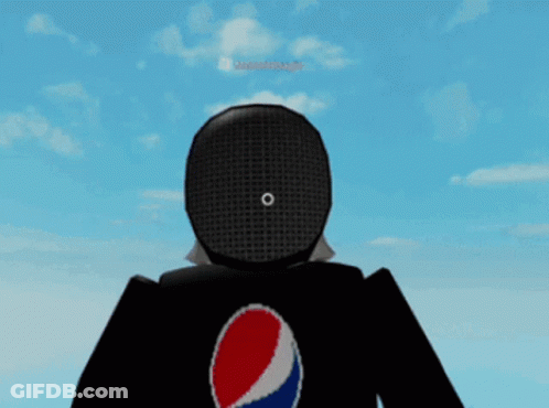 Person Wearing Pepsi Logo Shirt GIF