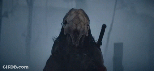 A Person With A Skull On Their Head And A Sword On Their Shoulder . GIF