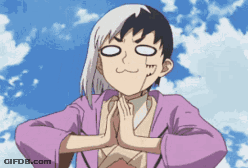 A Person With Their Hands Folded In Front Of Their Face GIF