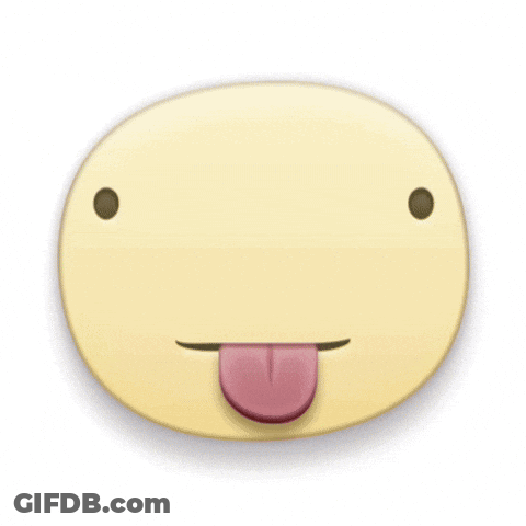 A Person With Their Tongue Out And A Note That Says Svt Roo GIF