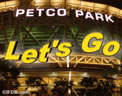 A Petco Park Sign Says Let 'S Go GIF