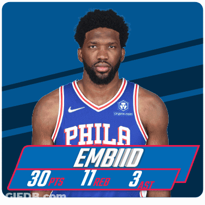 A Philadelphia Basketball Player With The Number 30 GIF