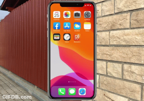 A Phone Displays The Date As April 25 GIF