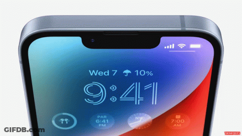 A Phone Screen Displays The Time Of 9:41 On Wed 7Th GIF