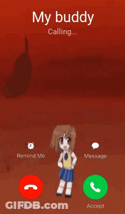 A Phone Screen Says My Buddy Calling GIF