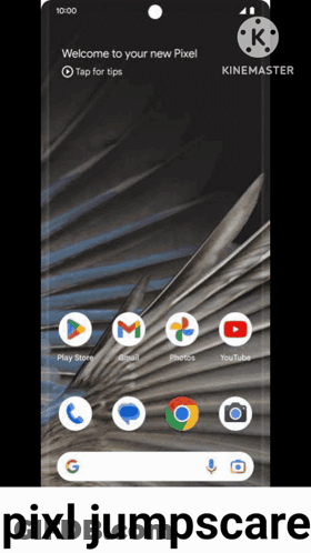 A Phone Screen That Says Welcome To Your New Pixel On It GIF