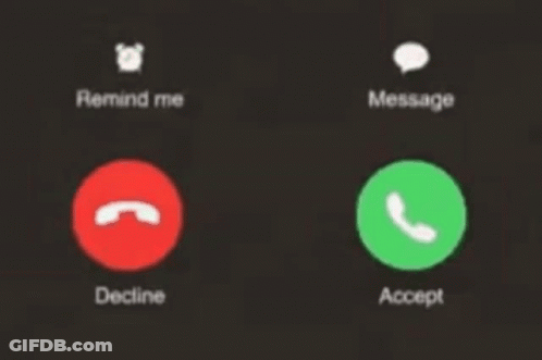 A Phone Screen With A Red Button That Says Remind Me On It GIF