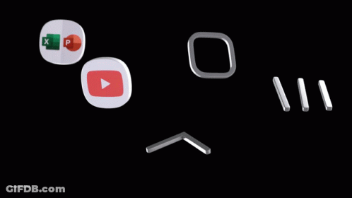 A Phone That Says Now With A New Taskbar On The Screen GIF