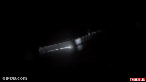 A Phone With A Light Coming Out Of It And The Word Thinki Jules On The Bottom GIF