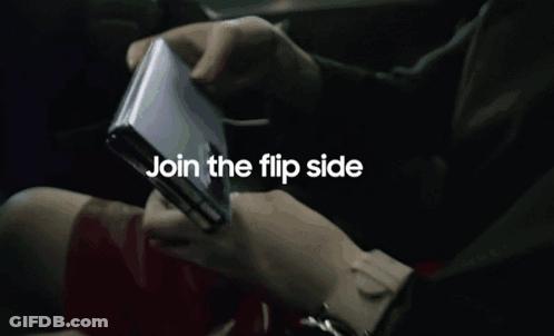 A Phone With A Picture Of A Woman And The Words Unfold Your World On The Screen GIF