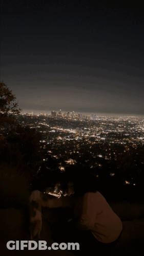 A Photo Of A City At Night With The Name Shagarita At The Bottom GIF