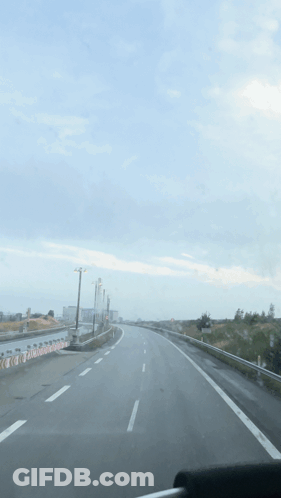 A Photo Of A Highway With The Words Shagarita On The Bottom GIF