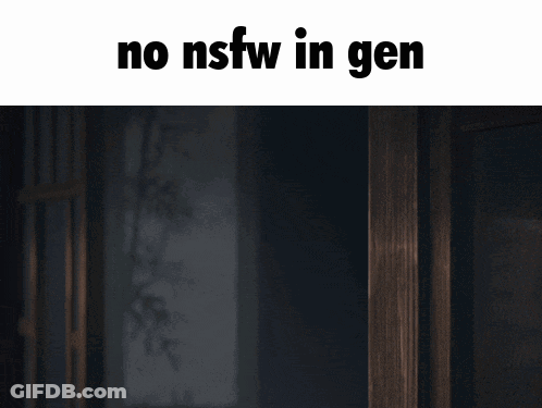 A Picture Of A Anime Character With The Words No Nsfw In Gen GIF